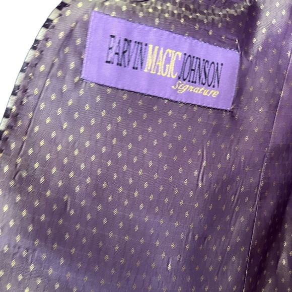 Earvin Magic Johnson Men's Sport Coat Jacket Blazer Style In Italy, Size 44R - Picture 7 of 13